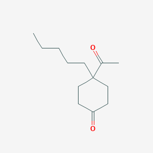 molecular formula C13H22O2 B2382252 4-Acetyl-4-pentylcyclohexan-1-one CAS No. 76921-65-8