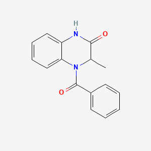 molecular formula C16H14N2O2 B2382253 4-benzoyl-3-methyl-3,4-dihydro-2(1H)-quinoxalinone CAS No. 317822-12-1