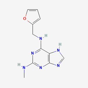 molecular formula C11H12N6O B2382256 N6-[(furan-2-yl)methyl]-N2-methyl-7H-purine-2,6-diamine CAS No. 1772864-09-1
