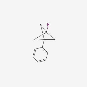 molecular formula C11H11F B2382263 1-Fluoro-3-phenylbicyclo[1.1.1]pentane CAS No. 146038-61-1