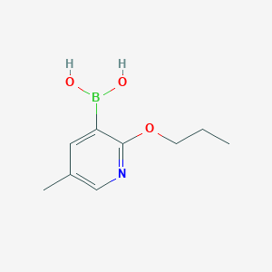 molecular formula C9H14BNO3 B2382265 5-Methyl-2-propoxypyridine-3-boronic acid CAS No. 2096332-40-8