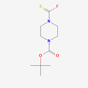 molecular formula C10H17FN2O2S B2382266 Tert-butyl 4-(carbonofluoridothioyl)piperazine-1-carboxylate CAS No. 2374758-16-2