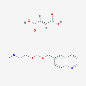 alpha-((2-(Dimethylamino)ethoxy)methyl)-6-quinolinemethanol (E)-2-butenedioate (salt)