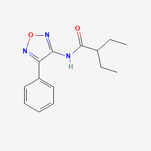 2-ethyl-N-(4-phenyl-1,2,5-oxadiazol-3-yl)butanamide