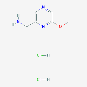 molecular formula C6H11Cl2N3O B2382285 (6-Methoxypyrazin-2-yl)methanamine dihydrochloride CAS No. 2137793-02-1