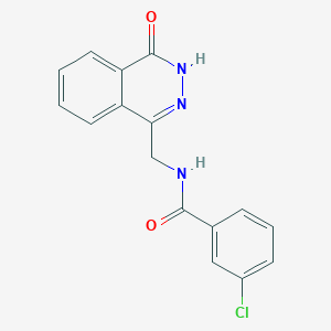 3-chloro-N-((4-oxo-3,4-dihydrophthalazin-1-yl)methyl)benzamide