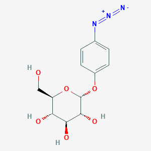 molecular formula C23H21FN2O5 B238230 p-Azidophenyl alpha-D-glucopyranoside CAS No. 134507-63-4