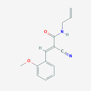 (E)-2-cyano-3-(2-methoxyphenyl)-N-prop-2-enylprop-2-enamide