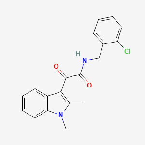 molecular formula C19H17ClN2O2 B2382309 N-(2-chlorobenzyl)-2-(1,2-dimethyl-1H-indol-3-yl)-2-oxoacetamide CAS No. 862831-06-9