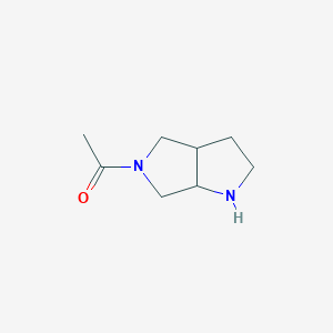 molecular formula C8H14N2O B2382317 1-(Hexahydropyrrolo[3,4-b]pyrrol-5(1H)-yl)ethan-1-one CAS No. 1547035-15-3