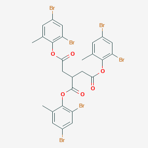 molecular formula C27H20Br6O6 B238232 Tris(2,4-dibromo-6-methylphenyl) propane-1,2,3-tricarboxylate CAS No. 137656-90-7
