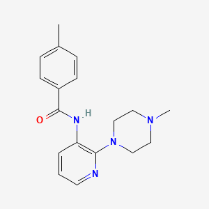 4-methyl-N-[2-(4-methylpiperazin-1-yl)pyridin-3-yl]benzamide