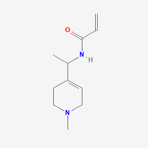 molecular formula C11H18N2O B2382328 N-[1-(1-methyl-1,2,3,6-tetrahydropyridin-4-yl)ethyl]prop-2-enamide CAS No. 2094317-15-2