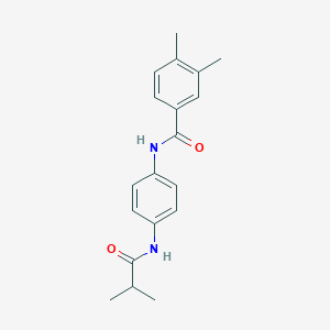 molecular formula C19H22N2O2 B238233 N-[4-(isobutyrylamino)phenyl]-3,4-dimethylbenzamide 