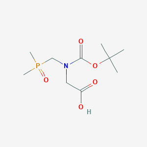 molecular formula C10H20NO5P B2382332 2-[Dimethylphosphorylmethyl-[(2-methylpropan-2-yl)oxycarbonyl]amino]acetic acid CAS No. 2490432-01-2