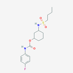3-(Butylsulfonamido)cyclohexyl (4-fluorophenyl)carbamate
