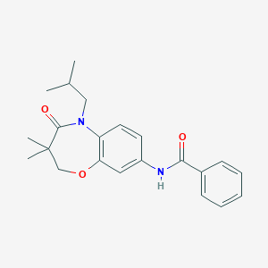 N-(5-isobutyl-3,3-dimethyl-4-oxo-2,3,4,5-tetrahydrobenzo[b][1,4]oxazepin-8-yl)benzamide