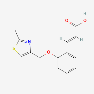 3-{2-[(2-Methyl-1,3-thiazol-4-yl)methoxy]phenyl}prop-2-enoic acid