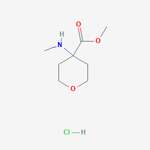Methyl 4-(methylamino)oxane-4-carboxylate;hydrochloride