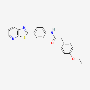 2-(4-ethoxyphenyl)-N-(4-(thiazolo[5,4-b]pyridin-2-yl)phenyl)acetamide