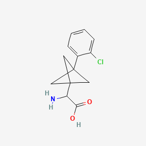 2-Amino-2-[3-(2-chlorophenyl)-1-bicyclo[1.1.1]pentanyl]acetic acid