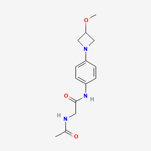 2-acetamido-N-(4-(3-methoxyazetidin-1-yl)phenyl)acetamide