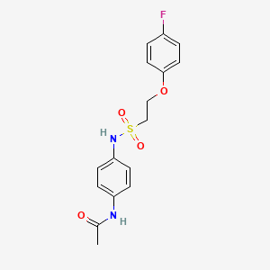 N-(4-(2-(4-fluorophenoxy)ethylsulfonamido)phenyl)acetamide
