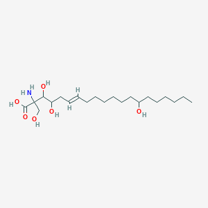 molecular formula C21H41NO6 B238242 (E)-2-Amino-3,4,14-trihydroxy-2-hydroxymethyleicos-6-enoic acid CAS No. 128341-87-7