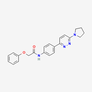 2-phenoxy-N-(4-(6-(pyrrolidin-1-yl)pyridazin-3-yl)phenyl)acetamide
