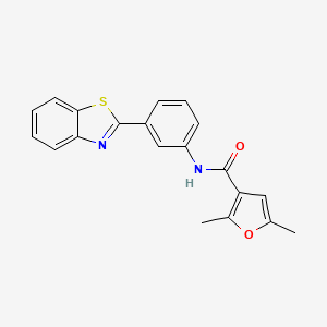 molecular formula C20H16N2O2S B2382429 N-(3-(benzo[d]thiazol-2-yl)phenyl)-2,5-dimethylfuran-3-carboxamide CAS No. 1207045-43-9