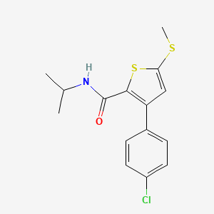 3-(4-chlorophenyl)-N-isopropyl-5-(methylsulfanyl)-2-thiophenecarboxamide