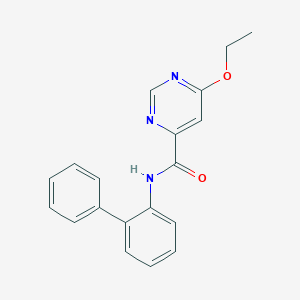 molecular formula C19H17N3O2 B2382444 N-([1,1'-biphenyl]-2-yl)-6-ethoxypyrimidine-4-carboxamide CAS No. 2034227-31-9