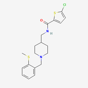 5-chloro-N-((1-(2-(methylthio)benzyl)piperidin-4-yl)methyl)thiophene-2-carboxamide