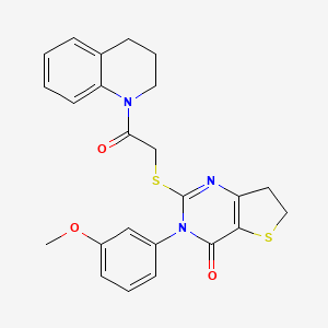 2-((2-(3,4-dihydroquinolin-1(2H)-yl)-2-oxoethyl)thio)-3-(3-methoxyphenyl)-6,7-dihydrothieno[3,2-d]pyrimidin-4(3H)-one