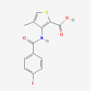 3-[(4-Fluorobenzoyl)amino]-4-methyl-2-thiophenecarboxylic acid