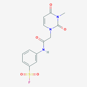 3-[[2-(3-Methyl-2,4-dioxopyrimidin-1-yl)acetyl]amino]benzenesulfonyl fluoride