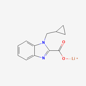 molecular formula C12H11LiN2O2 B2382474 1-(环丙基甲基)-1H-苯并[d]咪唑-2-羧酸锂 CAS No. 2197057-24-0