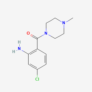 molecular formula C12H16ClN3O B2382481 (2-Amino-4-chlorophenyl)(4-methylpiperazin-1-yl)methanone CAS No. 926202-02-0