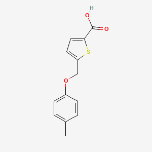 5-[(4-Methylphenoxy)methyl]thiophene-2-carboxylic acid