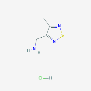 (4-Methyl-1,2,5-thiadiazol-3-yl)methanamine hydrochloride