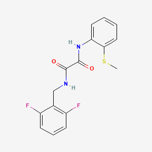 molecular formula C16H14F2N2O2S B2382495 N1-(2,6-difluorobenzyl)-N2-(2-(methylthio)phenyl)oxalamide CAS No. 941894-54-8