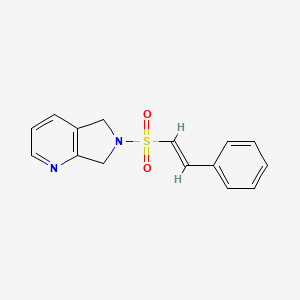 (E)-6-(styrylsulfonyl)-6,7-dihydro-5H-pyrrolo[3,4-b]pyridine