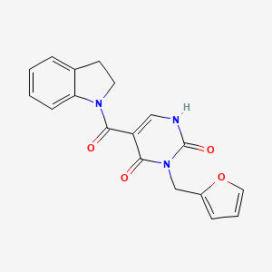 3-(furan-2-ylmethyl)-5-(indoline-1-carbonyl)pyrimidine-2,4(1H,3H)-dione