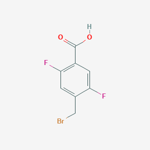 molecular formula C8H5BrF2O2 B2382526 4-(Bromomethyl)-2,5-difluorobenzoic acid CAS No. 178696-18-9