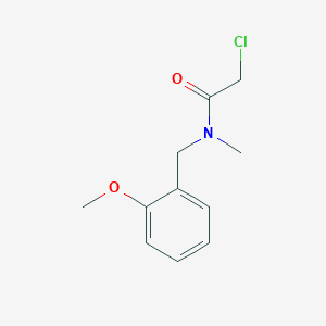 molecular formula C11H14ClNO2 B2382532 2-chloro-N-[(2-methoxyphenyl)methyl]-N-methylacetamide CAS No. 851175-19-4