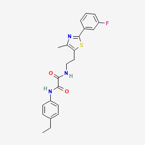 N'-(4-ethylphenyl)-N-{2-[2-(3-fluorophenyl)-4-methyl-1,3-thiazol-5-yl]ethyl}ethanediamide