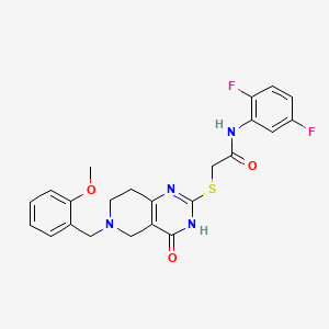 N-(2,5-difluorophenyl)-2-{[6-(2-methoxybenzyl)-4-oxo-3,4,5,6,7,8-hexahydropyrido[4,3-d]pyrimidin-2-yl]sulfanyl}acetamide