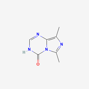 molecular formula C7H8N4O B2382537 6,8-二甲基-3H,4H-咪唑并[1,5-a][1,3,5]三嗪-4-酮 CAS No. 70187-82-5