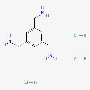 molecular formula C9H18Cl3N3 B2382541 1,3,5-Tris(aminomethyl)benzene trihydrochloride CAS No. 69146-57-2