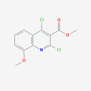 molecular formula C12H9Cl2NO3 B2382549 2,4-二氯-8-甲氧基喹啉-3-羧酸甲酯 CAS No. 2247106-46-1